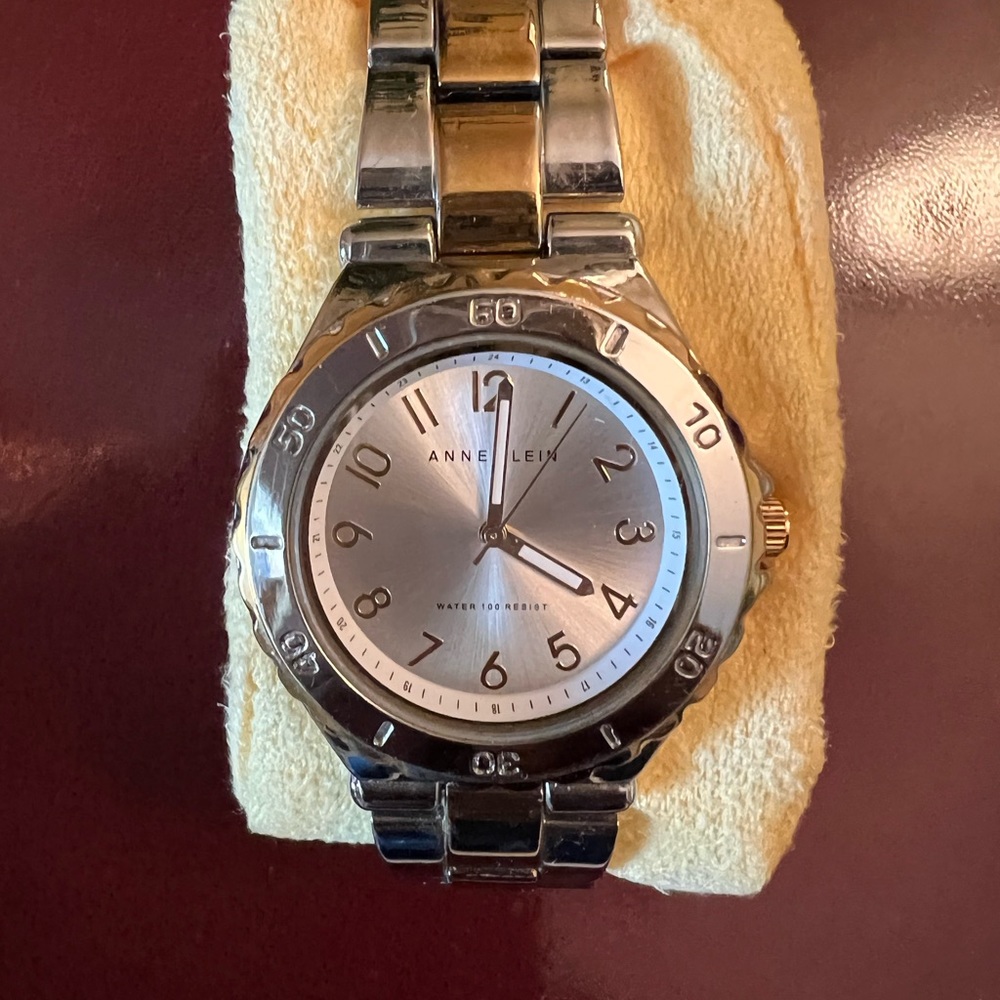 Anne Klein, Gold & Silver Stainless Steel Woman’s Watch